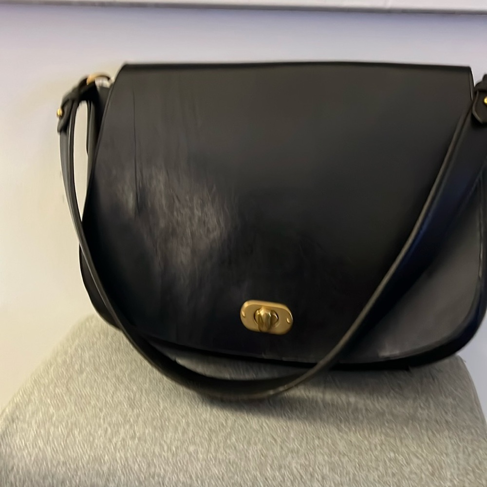 Polo leather shoulder bag
